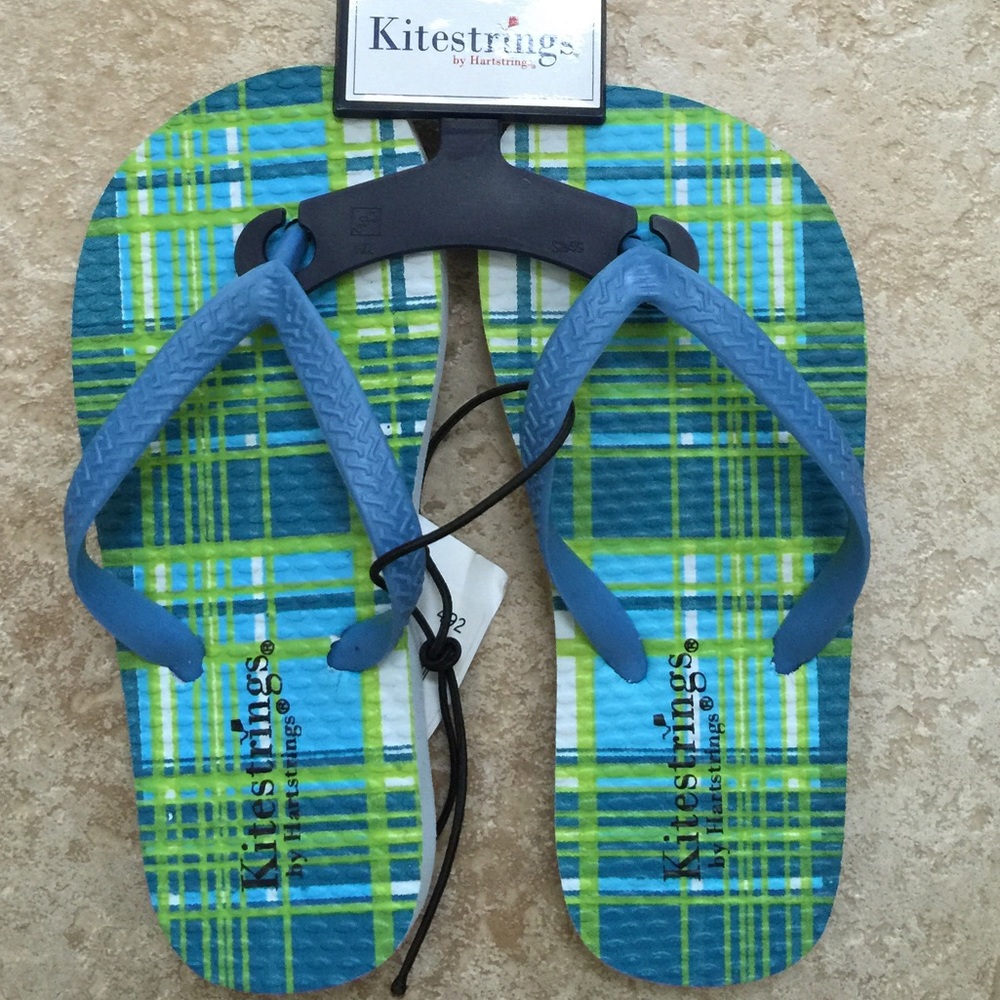 Kitestrings Hartstrings Plaid Flip Flops Sandals